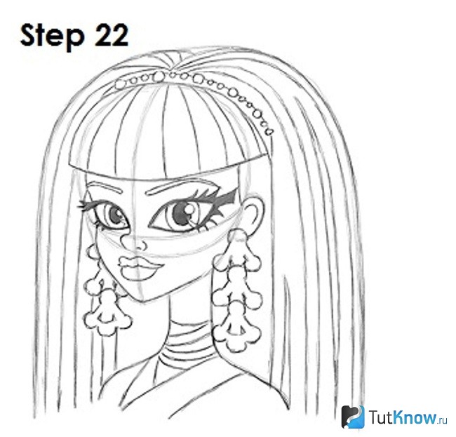 Скици с молив чудовище високо. Как да нарисувате молив Monster High на етапи? Как да нарисувате кукла-чудовище за д