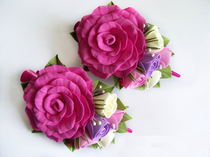 Flores espumiranas para patrones topiarios. El tulipán de espuma. Lily de foamirana.