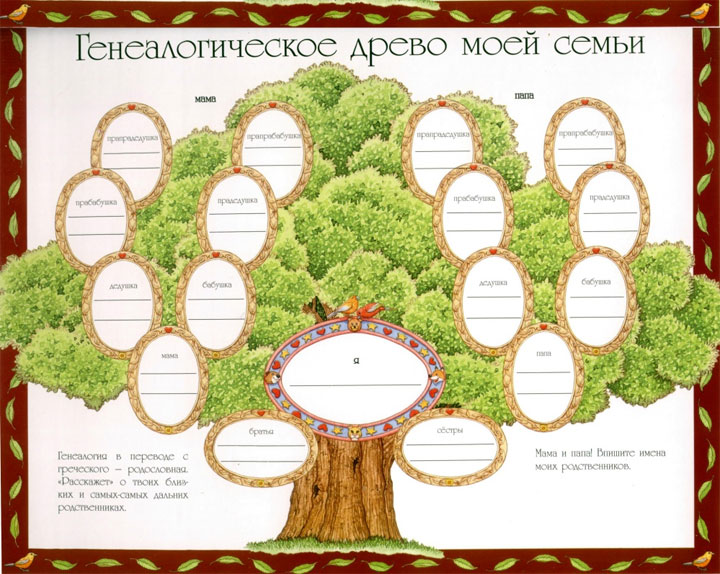 Проект малюємо родовідне дерево. Вчимося складати родовід і малювати генеалогічне древо.