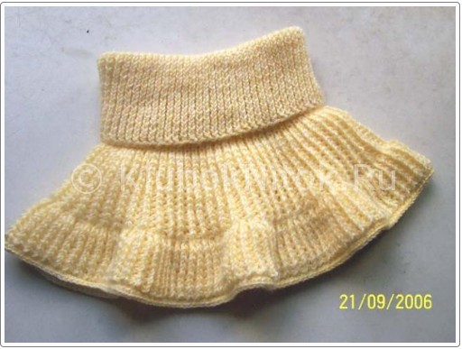 Camisa de punto para niños. Radios dickey simples para el niño.