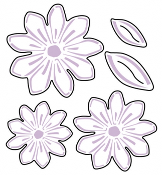 Flores espumiranas para patrones topiarios. El tulipán de espuma. Lily de foamirana.
