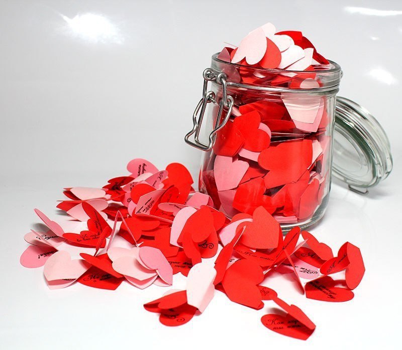100 razones por las que te elegí. Decoración de los objetos. Manualidades del día de San Valentín Boda Apliques "10