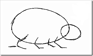 Ouriço orelhudo desenhar com um lápis. Nós desenhamos um ouriço com lápis