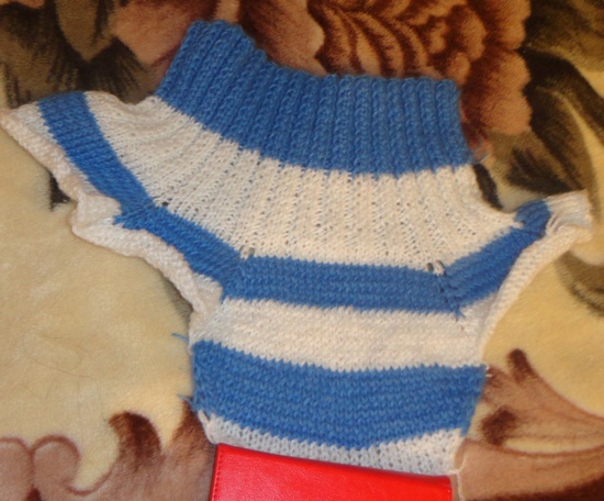 Camisa de punto para niños. Radios dickey simples para el niño.