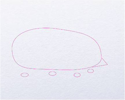 Ouriço orelhudo desenhar com um lápis. Nós desenhamos um ouriço com lápis