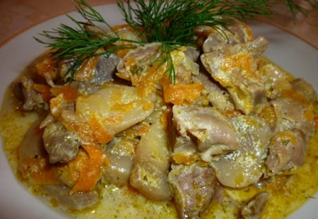 Готвене у дома на пилешки стомаси. Как да готвя пилешки стомаси вкусно.